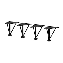 Ikea Eket 4'lü Mobilya Ayağı 10 X 3 Cm Siyah