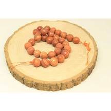 Yasam Tohumu Jasper Taşı Yarım Dizi 10 - 11 MM Aralığı 25825 18 CM Çok Renkli