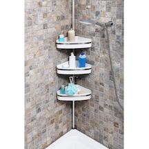 Primanova N39 Alüminyum Banyo Köşeliği Yaylı Köşe Rafı Beyaz