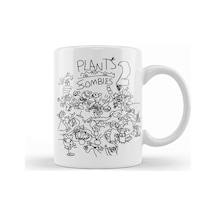 Plants Vs Zombies Doodle Up Kupa Bardak Porselen Karışık