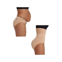 Momslab Toparlayıcı Sıkılaştırıcı Ten Slip Korse 1 Beden Incelme Garantili Bej1