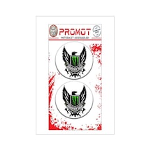 Monster Tasarım Damla Logo Sticker 12 Diğer