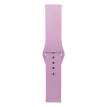 Mobilteam Gear S2 Band Serisi 20mm Klasik Kordon Silikon Strap Kayış-mor