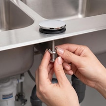 Arıtma Delik Kapatma Tapası - Krom Lavabo Batarya Delik Kapama Tapası, Paslanmaz Sızdırmaz Contalı Evye Tapası Seti