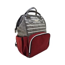 Lullaby Lby-302 Gri+Bordo Sırt Çantası