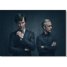 Cakasepetim Sherlock Ve Dr.watson Görseli Ahşap Mdf Tablo