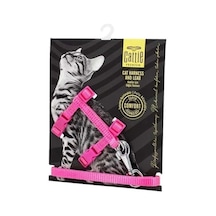 Cattie Kedi Göğüs Ve Gezdirme Tasma Takımı Pembe 1x25-40 Cm