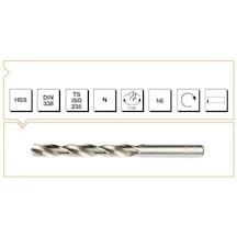 Mte Hss Dın 338 21mm Taşlanmış Matkap Ucu
