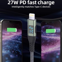 Brightnova Usb C Lightning Kablosu 5 Parça Mavi Yeşil Siyah 2m 6 6ft 78in Hızlı Şarj İphone 14 13 12 11 X Xs Xr 8 Plus İpad Uyumlu
