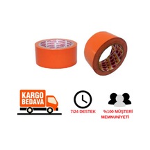 Cam Montaj Bantı Bandı İz Bırakmaz 4.5 CMx25metre Turuncu Pvc B .