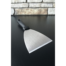 Bakalit Saplı Çelik Spatula-hamur Kesici-kazıyıcı-çevirici-24 Cm-orta Boy
