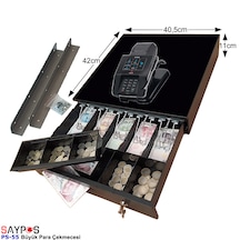 Mx915 Uyumlu Ve Montaj Askılı 5 Geniş Kağıt Para Gözlü Büyük Para Çekmecesi 40,5x42x11cm
