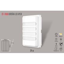 Cata Ct7086 24w Korsika Led Armatür Beyaz Kasa