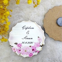Ahşap Nikah Buzdolabı Magnet 09(30 Adet)
