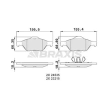 Renault Clio 3 On Fren Balatasi 1.6 2006-2012 Braxıs Aa0026