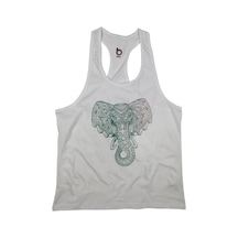 Bluu Ephantx Fitness Gym Tank Top Sporcu Atleti (532942044) Beyaz