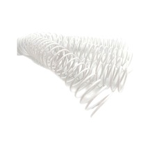 Plastik Helezon Spiral 16mm. 4:1 Beyaz 100 Ad. 48 Lop Poşetli