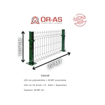 120'lik Panel Takım - 20 Mt + 1 Direk Avantaj Paket Yeşil Renk