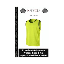 Premium Antreman Yeleği Sarı 3 No Sporcu Aktivite Futbol
