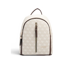 Silver Polo Sp901 Kadın Sırt Çantası Monogram Taş-kahve