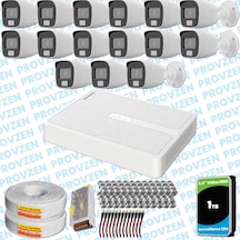 Provzen Hilook 15 Kameralı Full Hd Colorvu Mikrofonlu Güvenlik Kamerası Olay Anında Bildirim