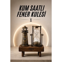 Eyfel Kulesi Ve Deniz Feneri Dekoratif Masa Biblosu Hediyelik -