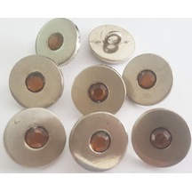 8 Adet 1.8 Cm. Taşlı Metal Düğme