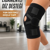 Ligamentli Sporcu Dizliği Patella Destekli Ayarlanabilir Bantlı Diz Koruyucu