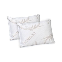 Hugoy 2li 50x70 Bamboo Visko Yastık Fermuarlı Yıkanabilir Kılıf