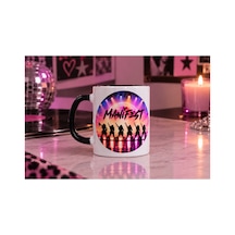 Manifest Tasarımlı Porselen Kupa Bardak Siyah Kulplu Ve Siyah İç Yüzeyli 225 Ml Özel Baskılı Hediyelik Kupa Beyaz - 941262786 Beyaz