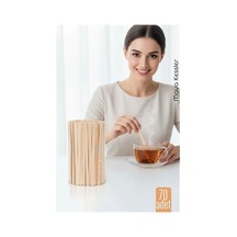 Ahşap Karıştırıcı Kaşık 70'li Paket Çay, Kahve Ve Servis İçin Hijyenik Ve Pratik 722317
