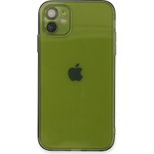 Apple iPhone Uyumlu,  12 Kılıf Fly Lens Silikon - Yeşil