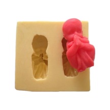 Ayağını Emen Bebek Şeklinde Silikon Pasta Ve Seker Hamuru Kalibi 5x3x3 Cm 6