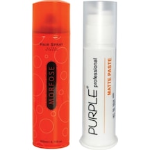 Mat Wax 100 Ml Doğal Şekillendirici Ve Morfose Turuncu Sprey 200 Ml