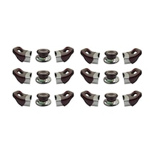 Bordo / Vişne Tencere Yan Kulpları Ve Kapak Kulpu Seti - 6 Set