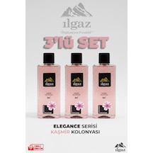 Ilgaz Kaşmir Kolonyası 3'lü Set 80 Derece 400 Ml Elegance Series