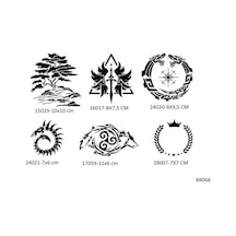Airbrush Tattoo Hayat + Sonsuz Döngü Geçici Dövme Şablonu Sadece Desen