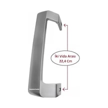 Beko Uyumlu 9330 Nmn Buzdolabı Kapı Kolu Gri Renk Buzdolabı Kol