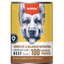 Wanpy Tahılsız %100 Gerçek Et Biftekli Köpek Konservesi 375 Gr