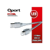 Qport Q-Pr1_5 Qport Q-Pr1.5 Usb 2.0 1.5 Metre Printer Kablosu
