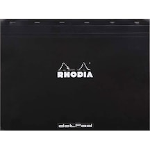 Rhodia Classic Üstten Zımbalı A3 Noktalı Defter Black RA38559