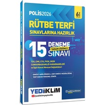Yediiklim 2026 Polis Rütbe Terfi Sınavlarına Hazırlık Tamamı Çözümlü 15 Deneme Sınavı