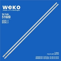 Wkset-6609 37275x1 37276x1 Lbm460m1204-t-2 2 Adet Led Bar 48led Tvnizi Açıp İçindeki Led Barla Birebir Aynısı Olduğunu Görmeden Almayınız. Sonrasında İade Almamaktayız. Çok Renkli