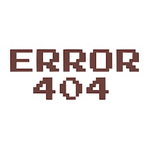 Error 404 Araba Stickeri 17x17 Cm Kahverengi