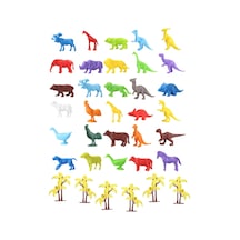 Toy Play 36 Parça Hayvanlar Alemi Mini Figür Seti 4-6 Cm Sku720-713-706