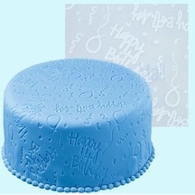 Happy Birthday Yazılı Silikon Mat - 50.8x50.8 Cm Diğer