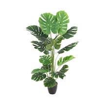 Yapay Deve Tabanı Ağacı Monstera Ağacı Gerçek Dokulu 16 Yapraklı 150 Cm