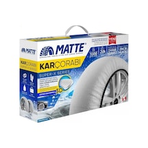 Super X 195/60/18 Large Size 66  Oto Kar Çorabı 2 Lastik Için Matte 130