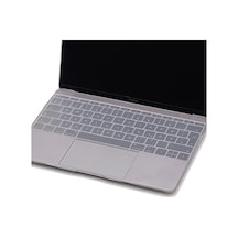 Macbook Klavye Koruyucu A1534 A1708 Uyumlu İngilizce Baskılı Silikon Klavye Koruyucu Uk Enter Şeffaf