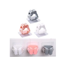 Yapışkanlı Plastik Mop Tutucu Pratik Organizer Temizlik Fırçası Süpürge Tutucusu Al4455 Plastik 10 X Diğer